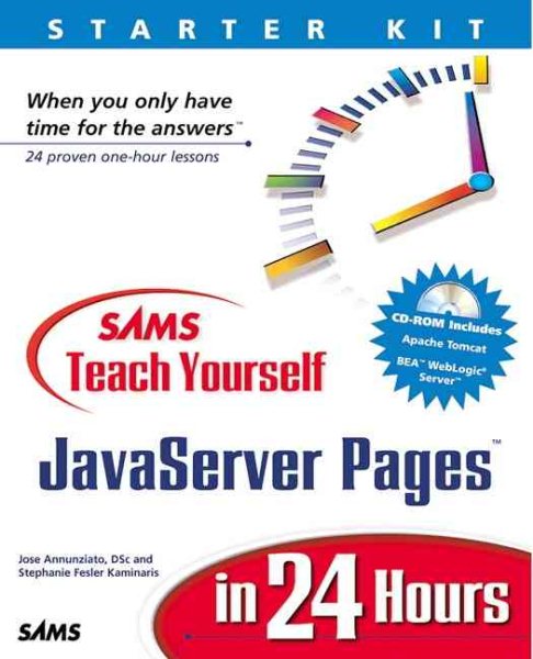 Sams Teach Yourself Javaserver Pages in 24 Hours (Sams Teach Yourself in 24 Hours) cover