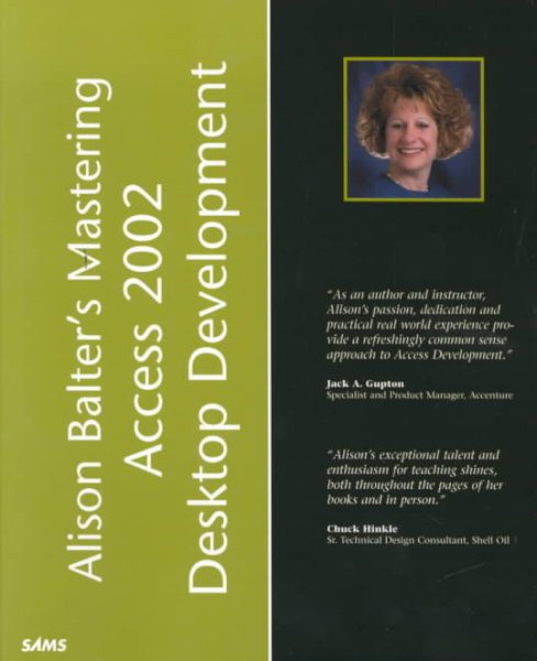 Alison Balter's Mastering Access 2002 Desktop Development cover