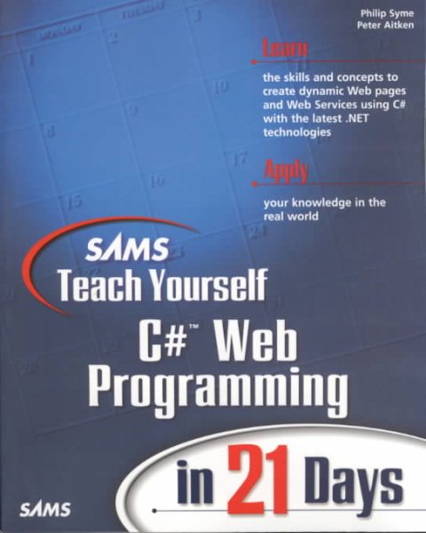 Sams Teach Yourself C# Web Programming in 21 Days cover