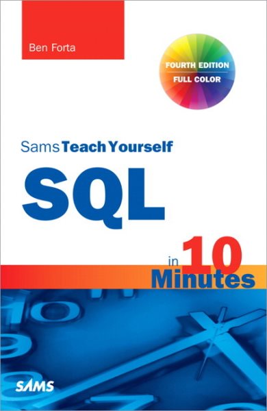 SQL in 10 Minutes, Sams Teach Yourself cover