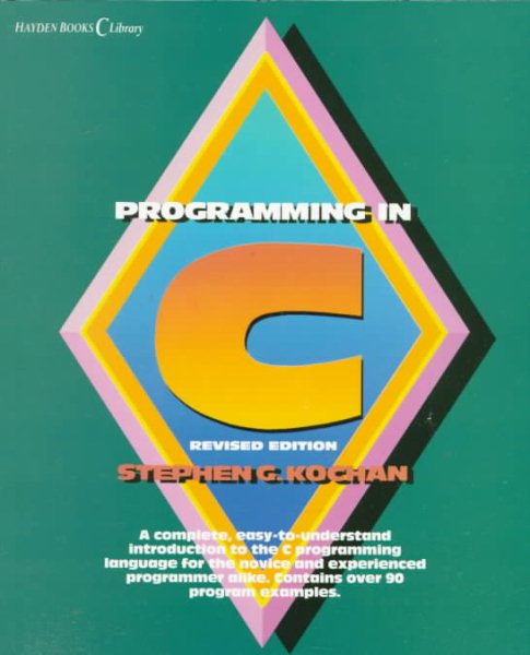 Programming in C (Hayden books C library) cover