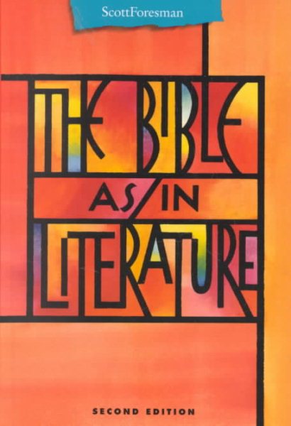 THE BIBLE AS/IN LITERATURE ANTHOLOGY (Points of Departure) cover