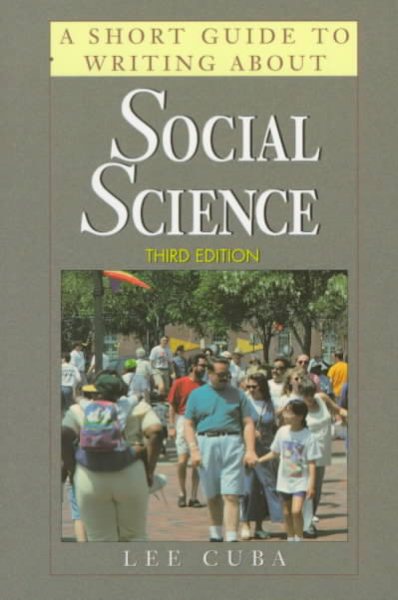 A Short Guide to Writing About Social Science (The Short Guide Series) cover