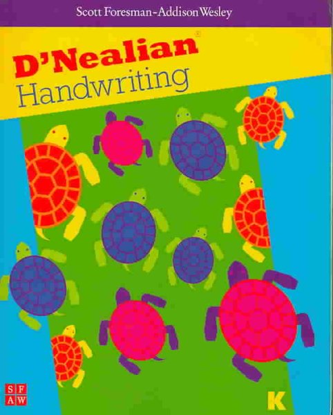 DNEALIAN HANDWRITING 1999 STUDENT EDITION (CONSUMABLE) GRADE K cover