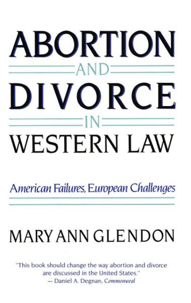Abortion and Divorce in Western Law cover