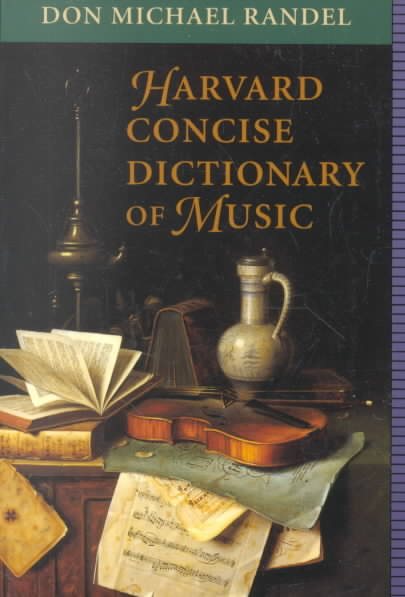 Harvard Concise Dictionary of Music cover