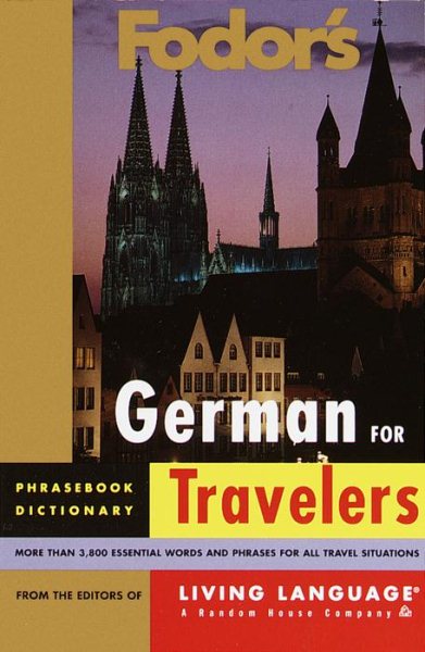 Fodor's German for Travelers (Phrase Book) (Fodor's Languages for Travelers) cover