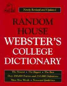 Random House Webster's College Dictionary: 1996 Graduation Promotion cover