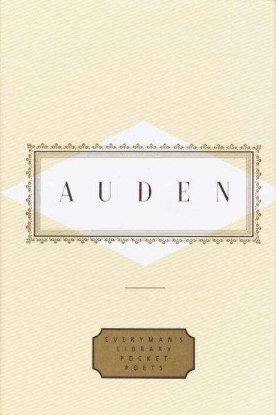 Auden: Poems (Everyman's Library Pocket Poets Series) cover