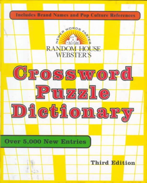 Random House Webster's Crossword Puzzle Dictionary cover