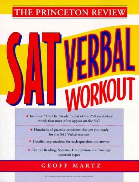 Princeton Review: SAT Verbal Workout cover