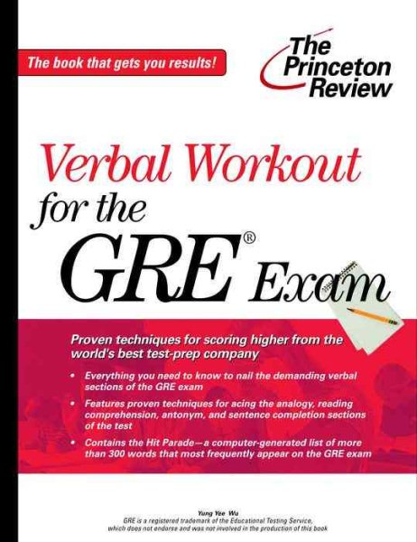Verbal Workout for the GRE Exam (Princeton Review) cover