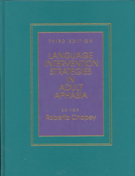 Language Intervention Strategies in Adult Aphasia cover