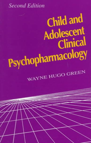 Child and Adolescent Clinical Psychopharmacology cover