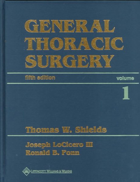 General Thoracic Surgery (2-Volume Set) cover