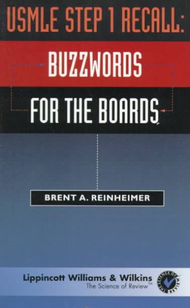 USMLE Step 1 Recall: Buzzwords for the Boards cover