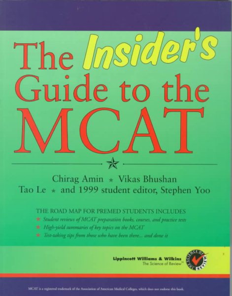 The Insider's Guide to the McAt (Pre-Medical: Pre-Health Professions) cover