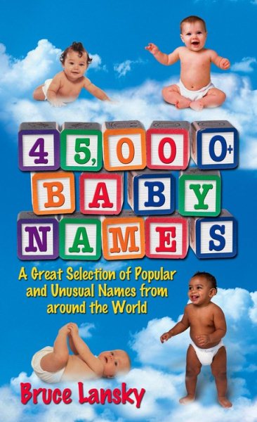 45,000 + Baby Names cover