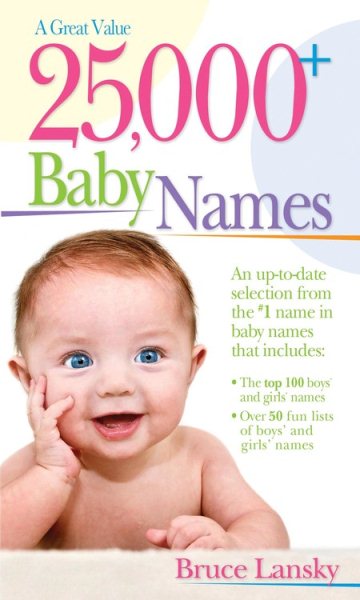 25,000 + (Baby Names) cover