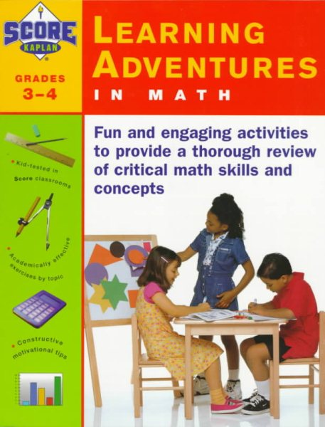 KAPLAN LEARNING ADVENTURES IN MATH: GRADES 3-4 cover