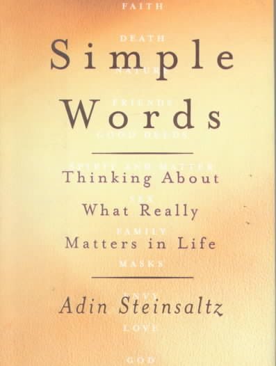 Simple Words: Thinking About What Really Matters In Life cover