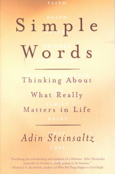 Simple Words: Thinking About What Really Matters in Life cover