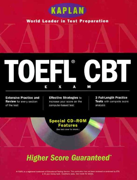 Kaplan TOEFL CBT With CD ROM cover