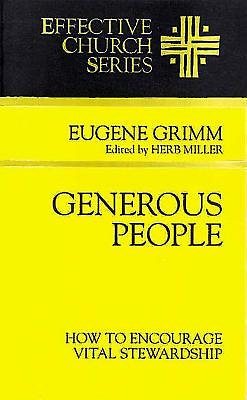Generous People: How to Encourage Vital Stewardship (Effective Church Series) cover