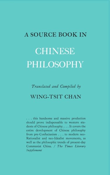 A Source Book in Chinese Philosophy cover