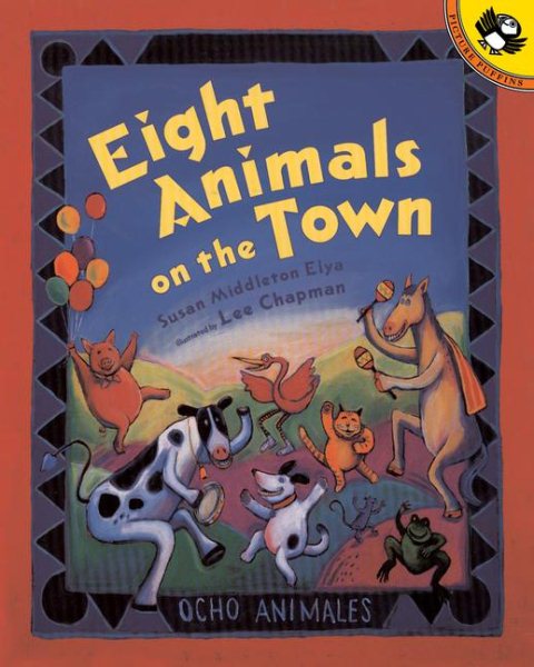 Eight Animals on the Town (Picture Puffin Books) (Spanish Edition) cover
