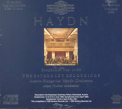 Haydn: Symphonies Nos. 1-20 cover