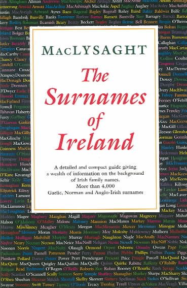 Surnames of Ireland cover