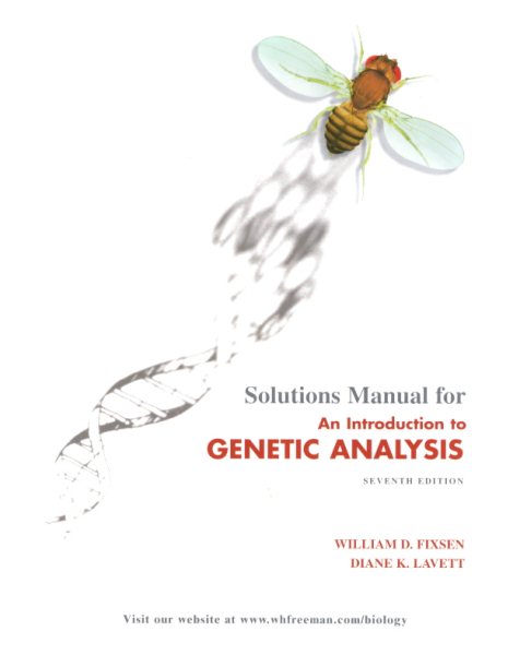Solution manual for An Introduction to Genetic Analysis cover