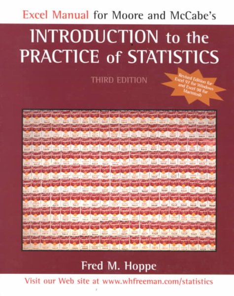 Excel Guide Revised: for Introduction to the Practice of Statistics 3e cover