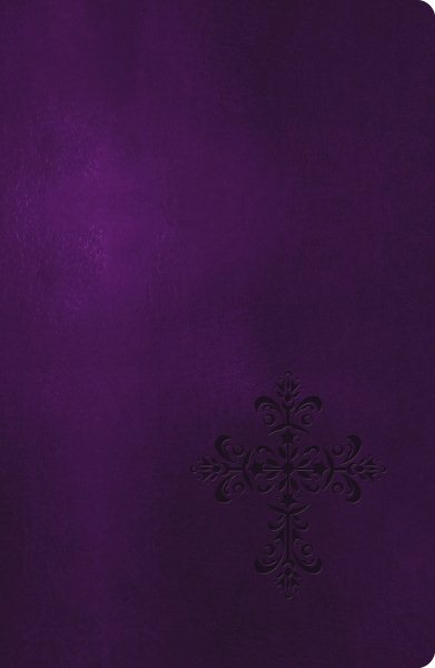 NKJV, End-of-Verse Reference Bible, Giant Print, Personal Size, Leathersoft, Purple, Red Letter Edition (Essential) cover