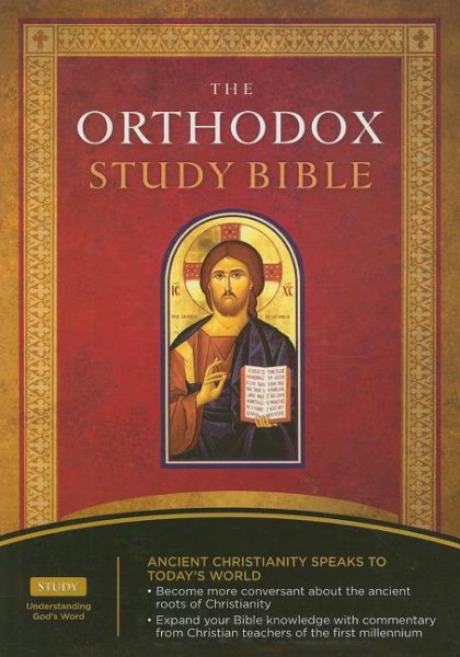 The Orthodox Study Bible: New King James Verison, Black, Bonded Leather cover