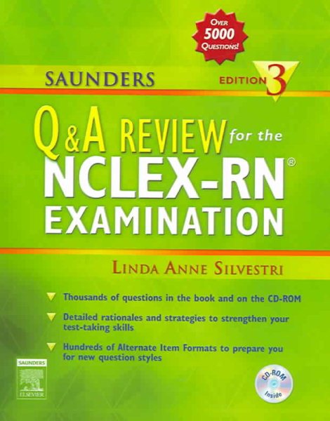 Saunders Q & A Review for the NCLEX-RN Examination Edition 3 cover