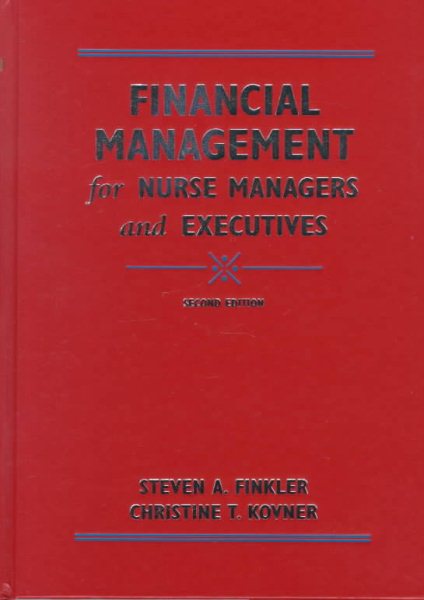 Financial Management for Nurse Managers and Executives cover