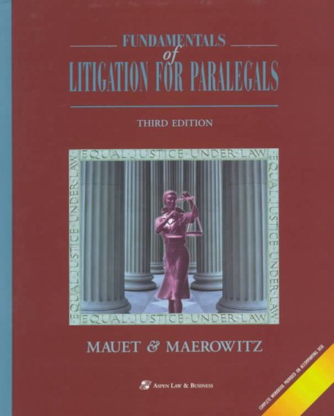 Fundamentals of Litigation for Paralegals cover