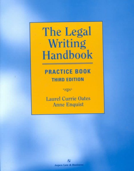 The Legal Writing Handbook Practice Book cover