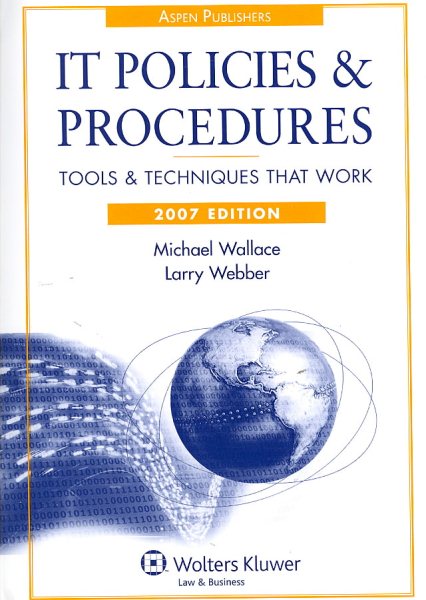 IT Policies and Procedures, 2007 Edition cover