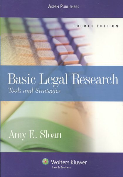 Basic Legal Research: Tools & Strategies 4e cover
