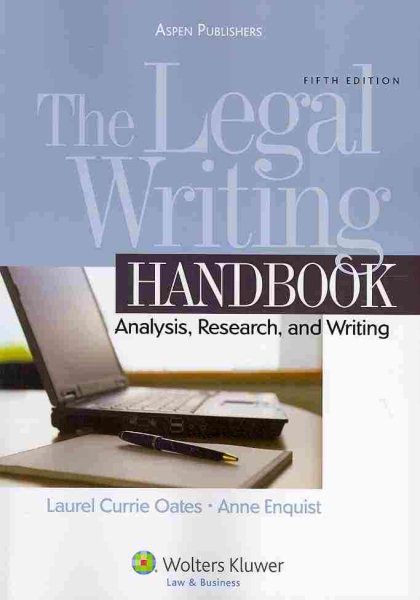 The Legal Writing Handbook: Analysis Research & Writing 5e cover