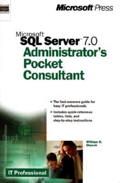 Microsoft SQL Server 7.0 Administrator's Pocket Consultant cover