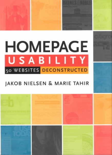 Homepage Usability: 50 Websites Deconstructed cover