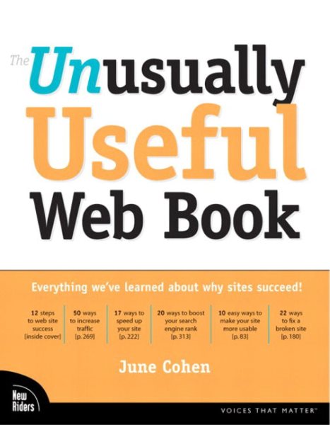 Unusually Useful Web Book, The cover