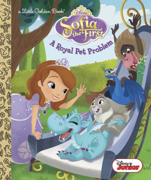 A Royal Pet Problem (Disney Junior: Sofia the First) (Little Golden Book) cover