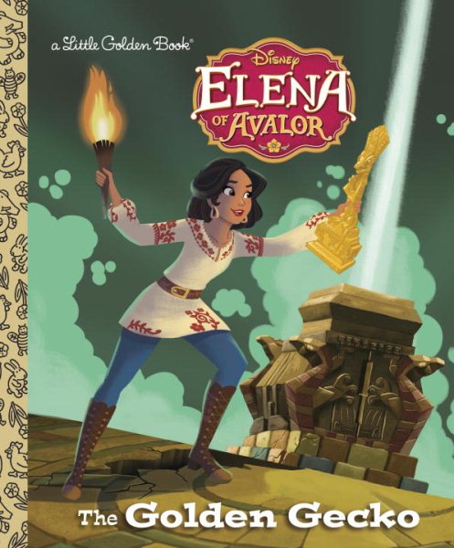The Golden Gecko (Disney Elena of Avalor) (Little Golden Book) cover