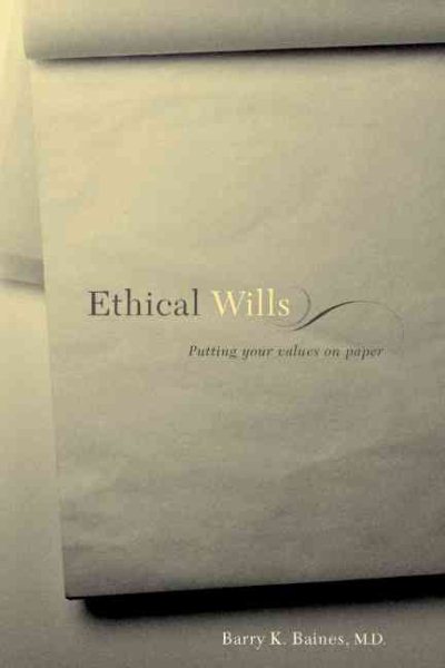 Ethical Wills: Putting Your Values on Paper cover