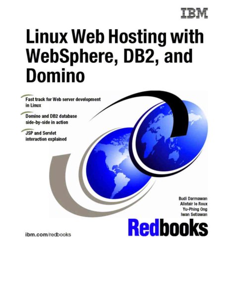 Linux Web Hosting With Websphere, DB2, and Domino (IBM Redbooks) cover